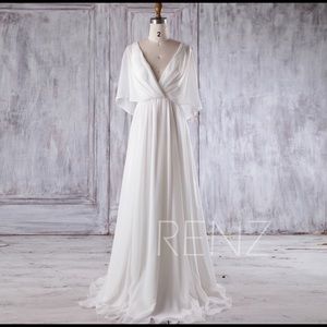 New White Beach Wedding Dress